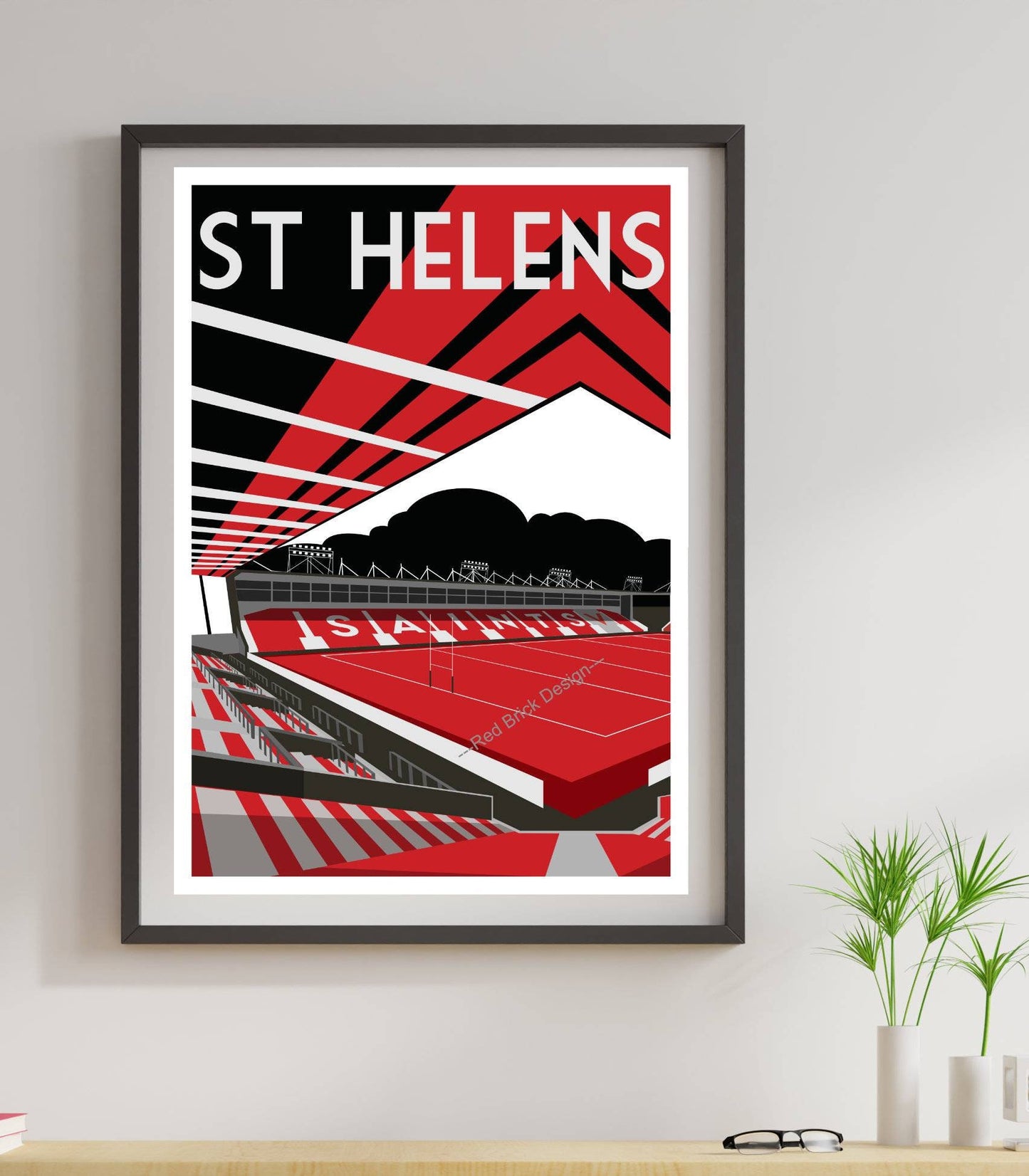 Football Stadium Art Poster