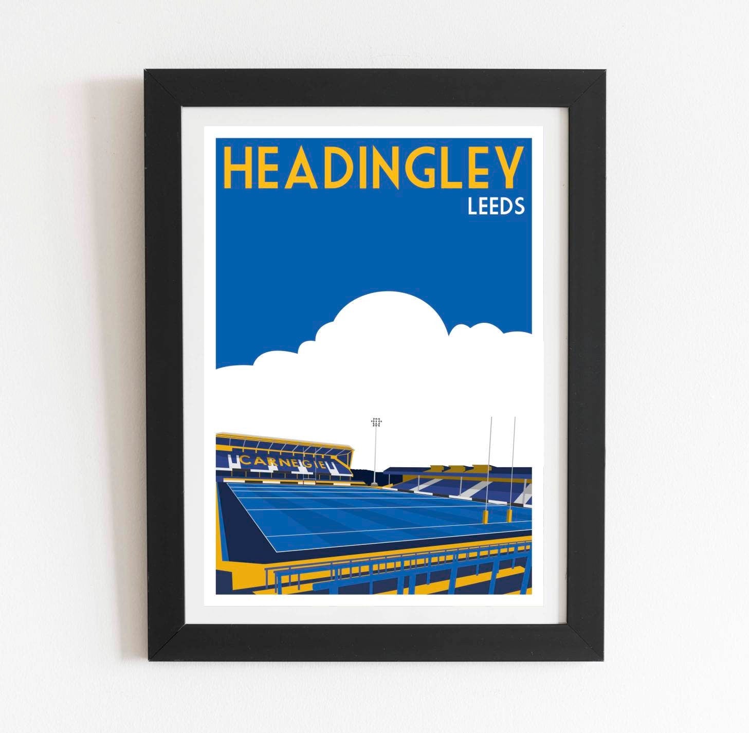 Headingley Retro Art Poster