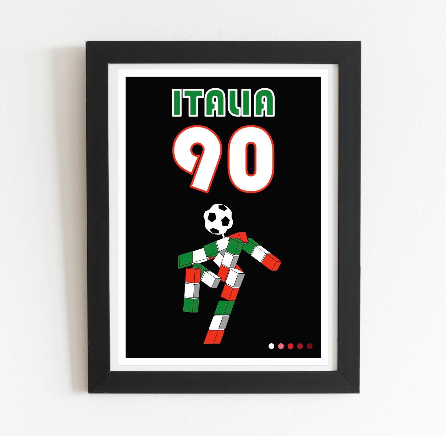 Italia 90 Retro Poster