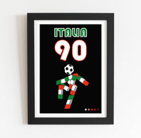 Italia 90 Retro Poster