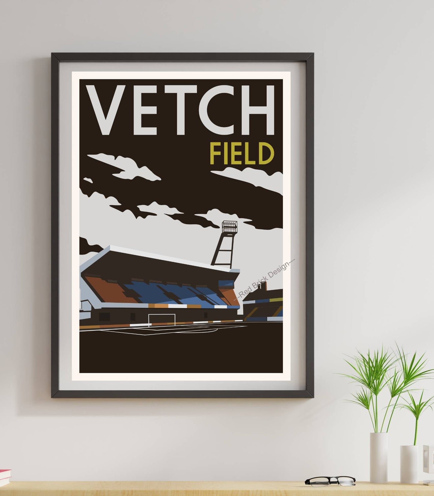 Swansea Retro Art Print