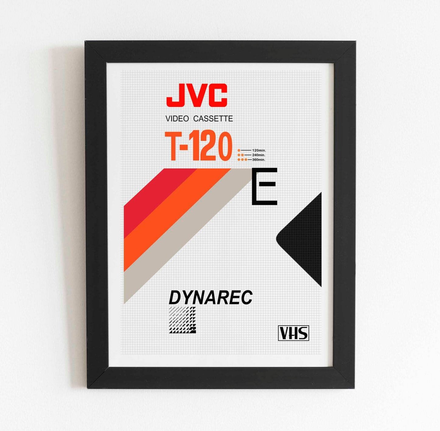 Retro JVC VHS Art Print Poster