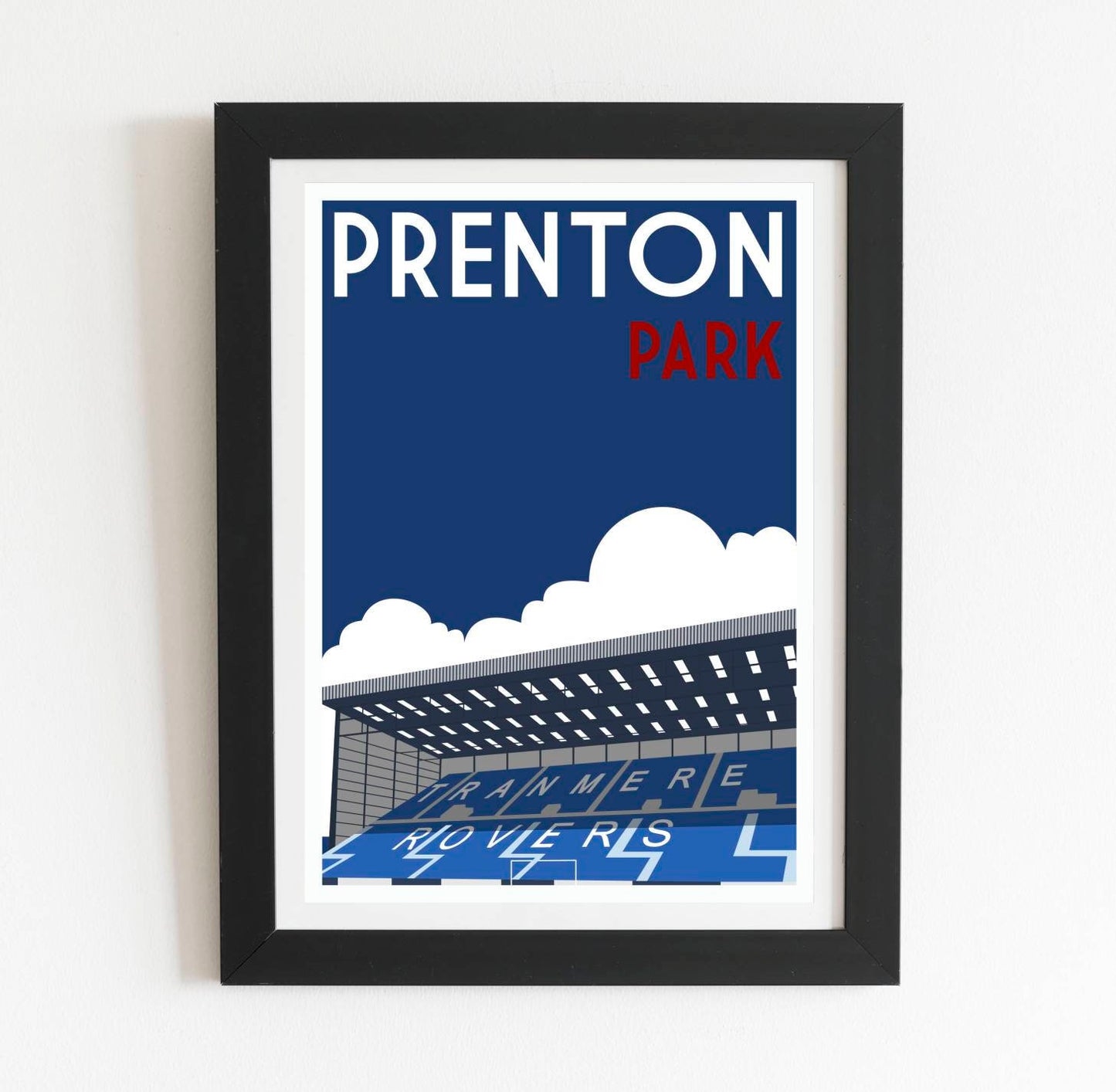 Tranmere Rovers Prenton Park Retro Poster