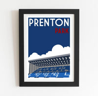 Tranmere Rovers Prenton Park Retro Poster
