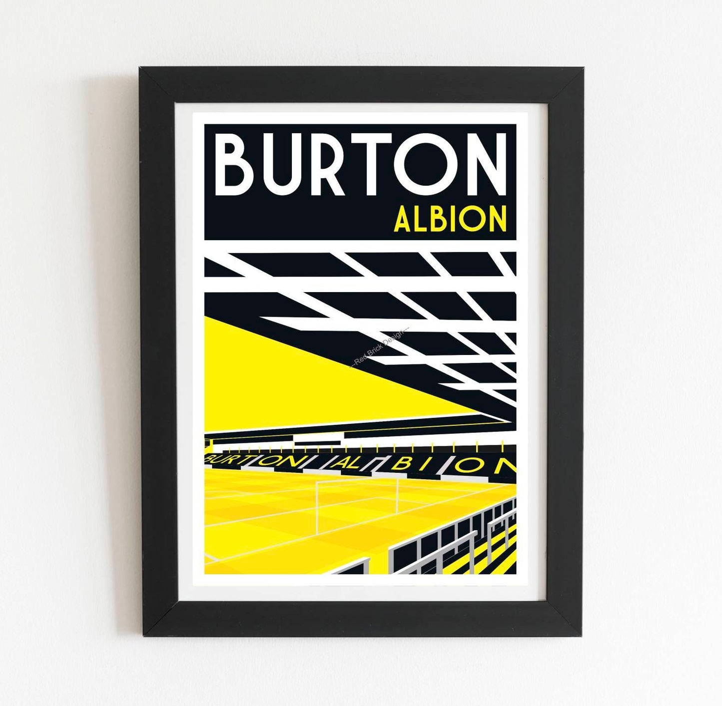 Burton Albion FC Football Stadium Poster