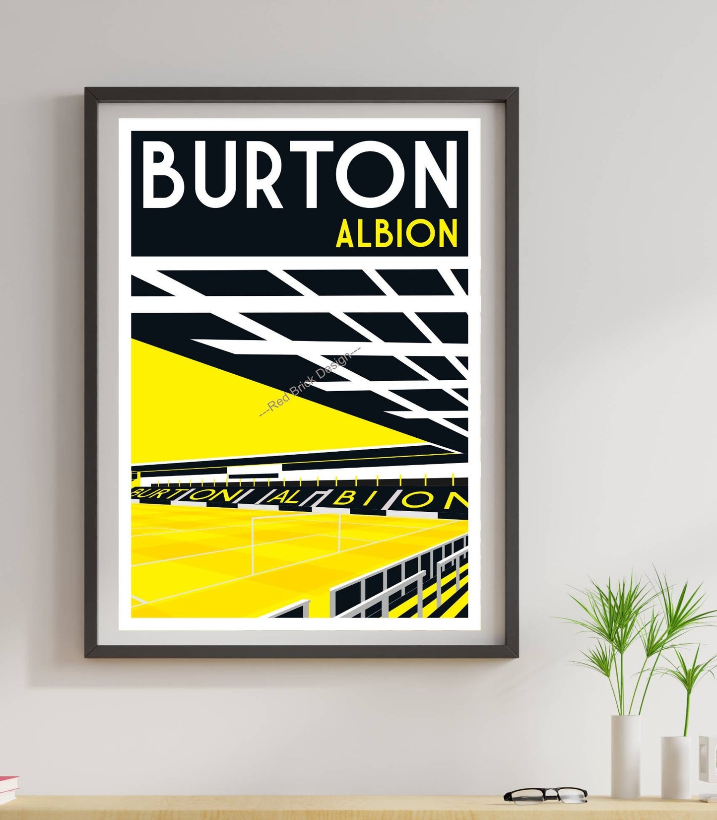 Football Stadium Art Print Decor