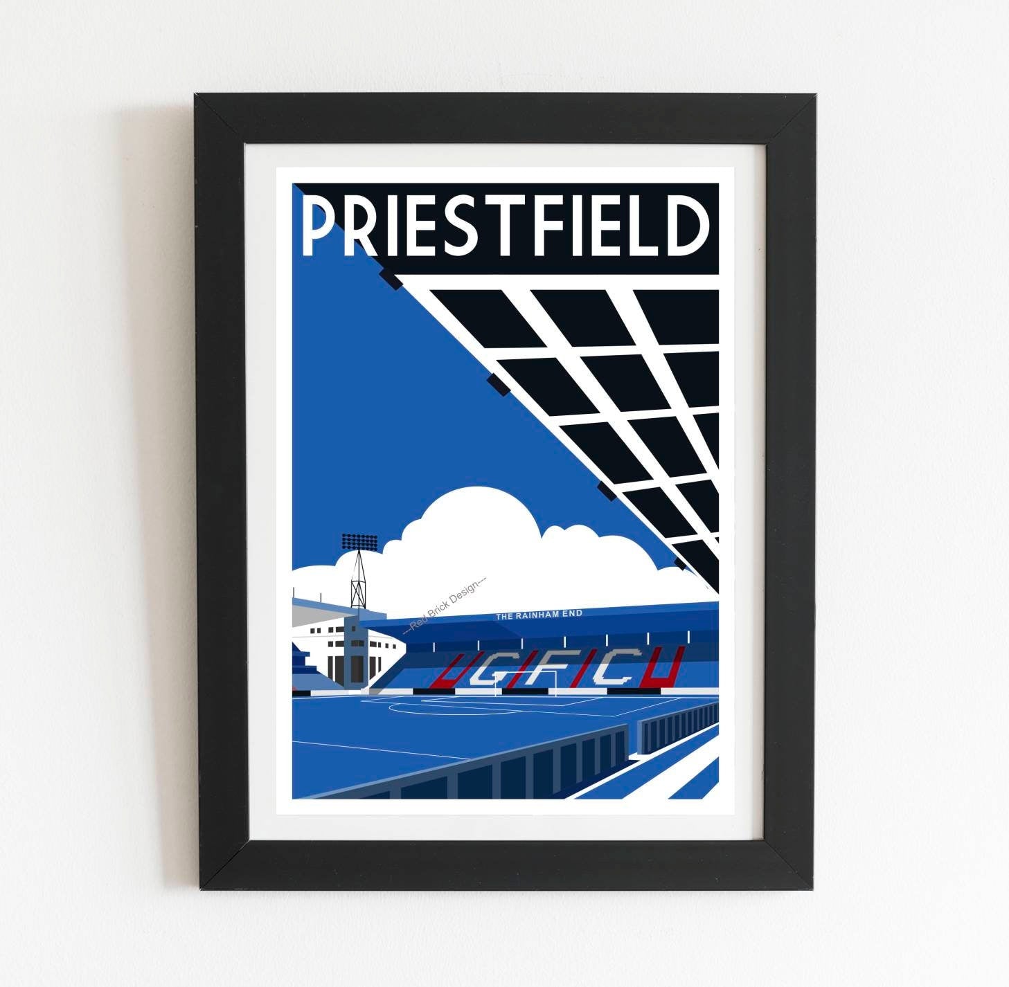 Priestfield Retro Art Poster