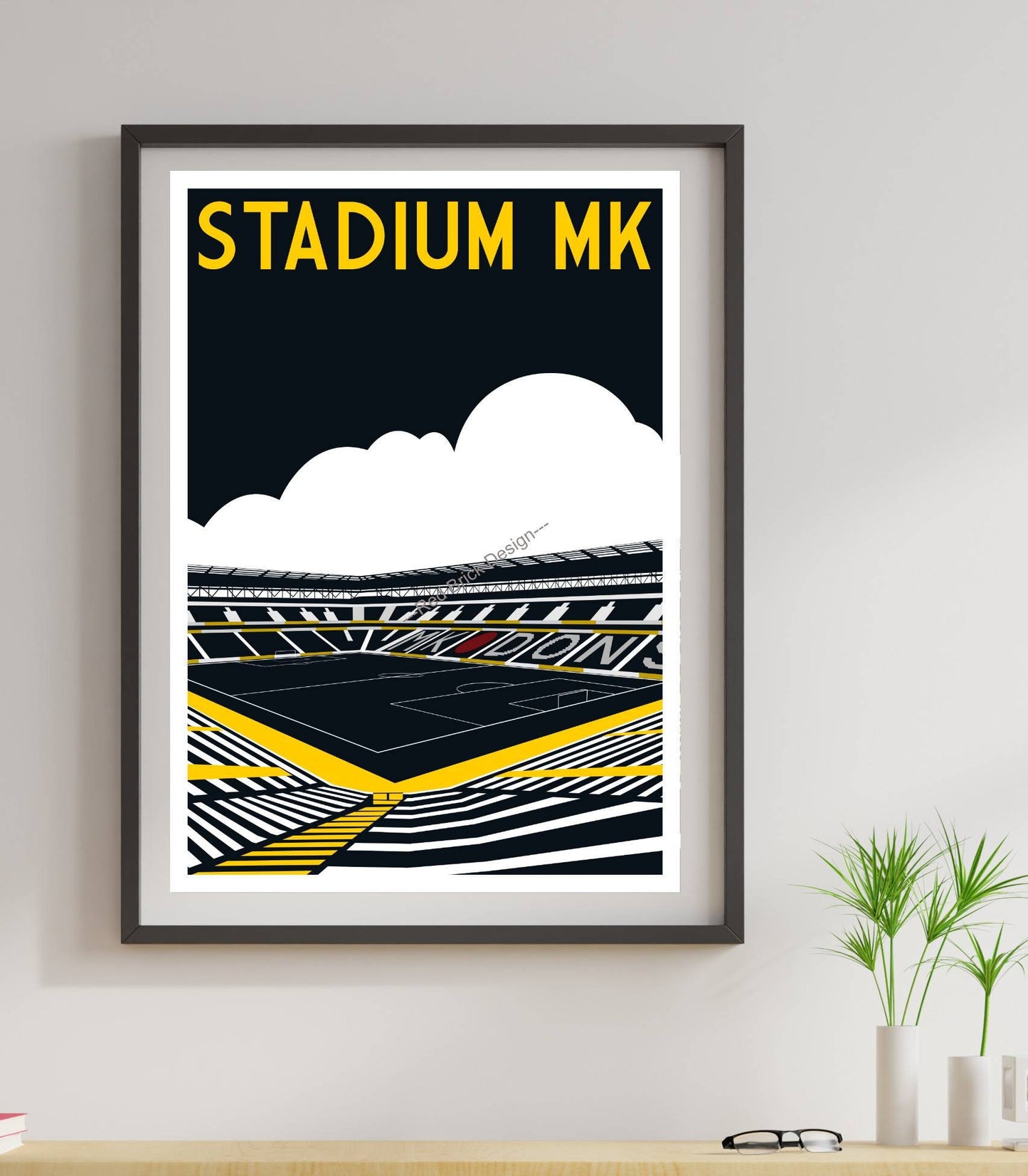 Nostalgic Football Stadium Print