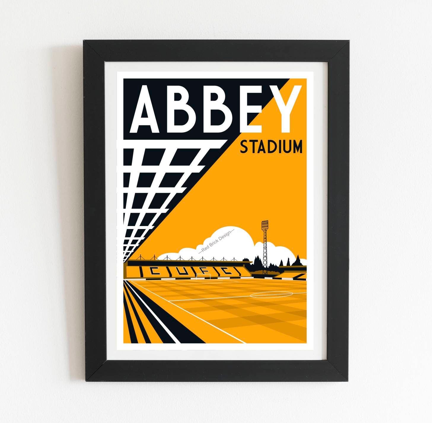 Abbey Stadium Retro Poster