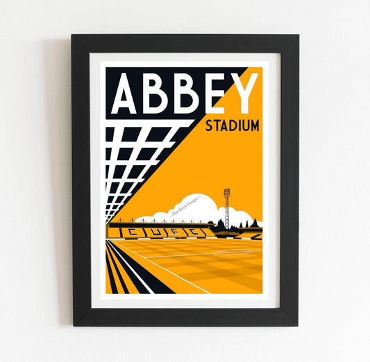 Abbey Stadium Retro Poster
