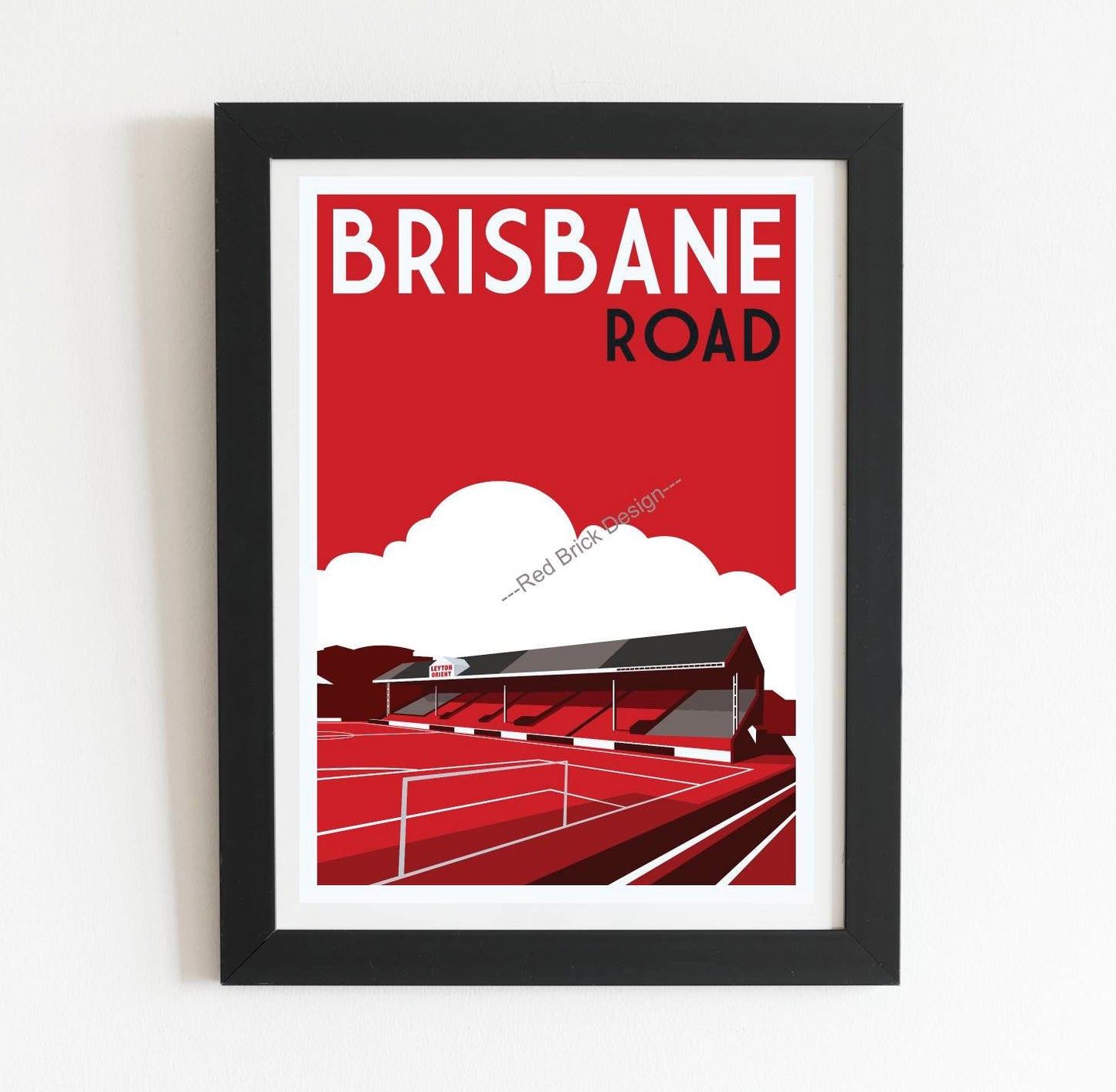 Leyton Orient Brisbane Road Retro Poster