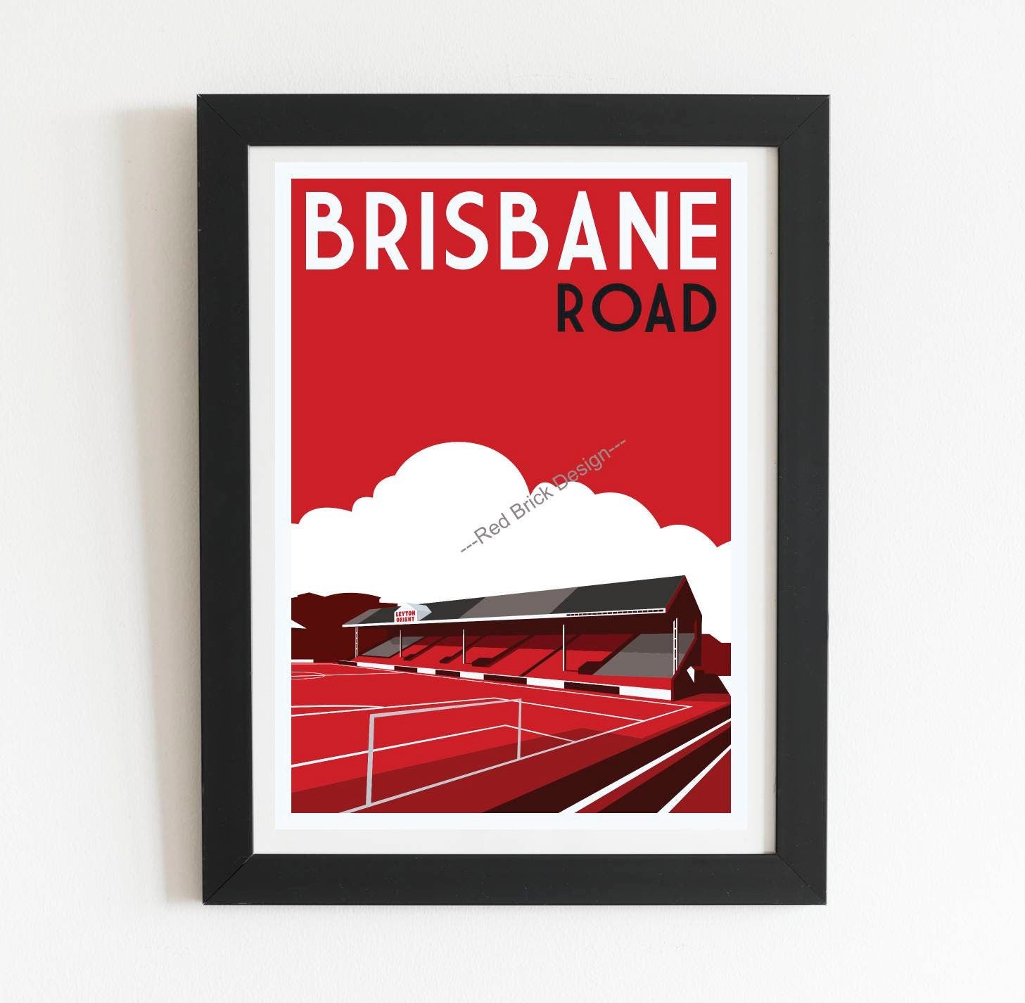 Leyton Orient Brisbane Road Retro Poster