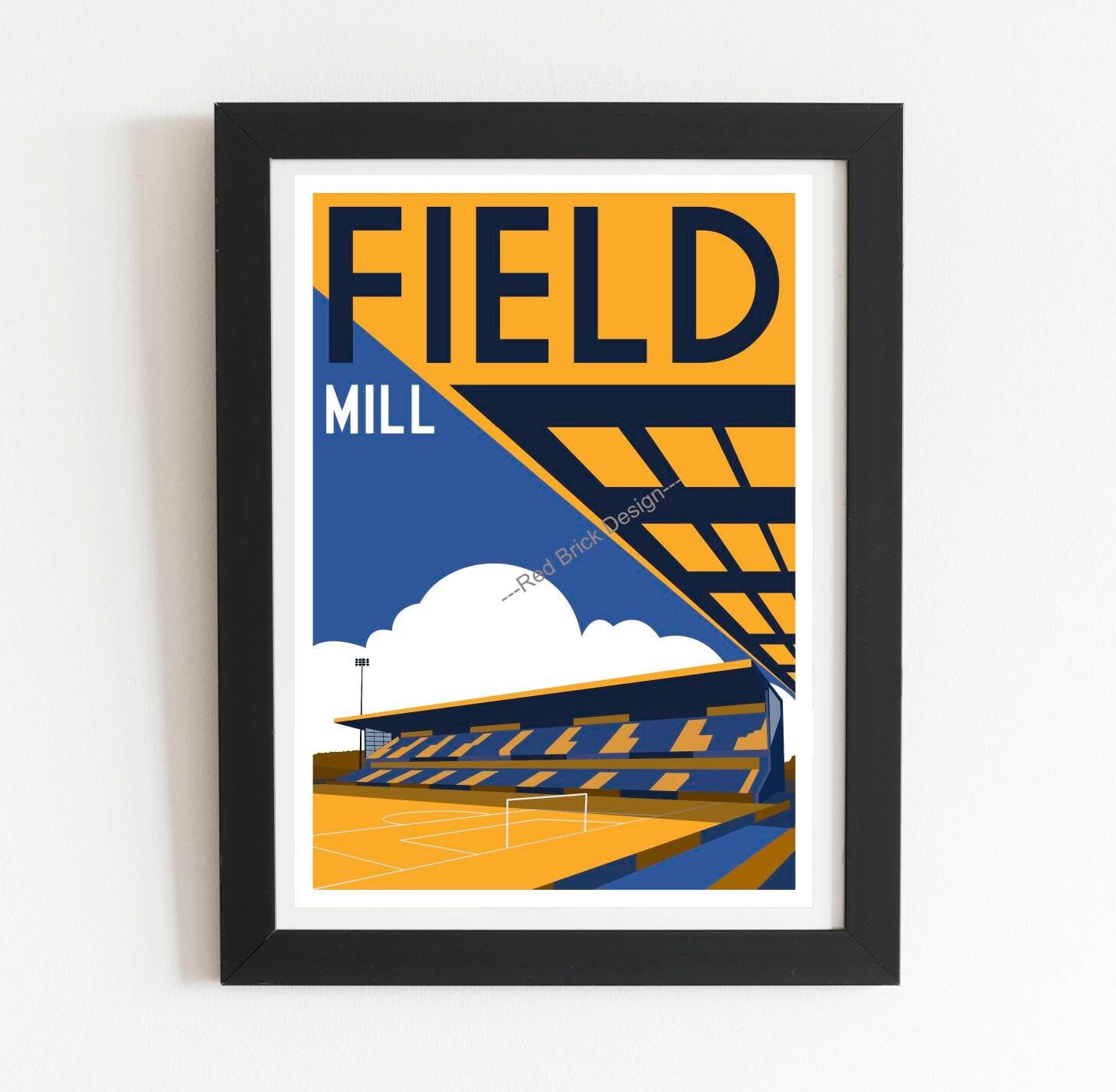 Field Mill Retro Art Poster