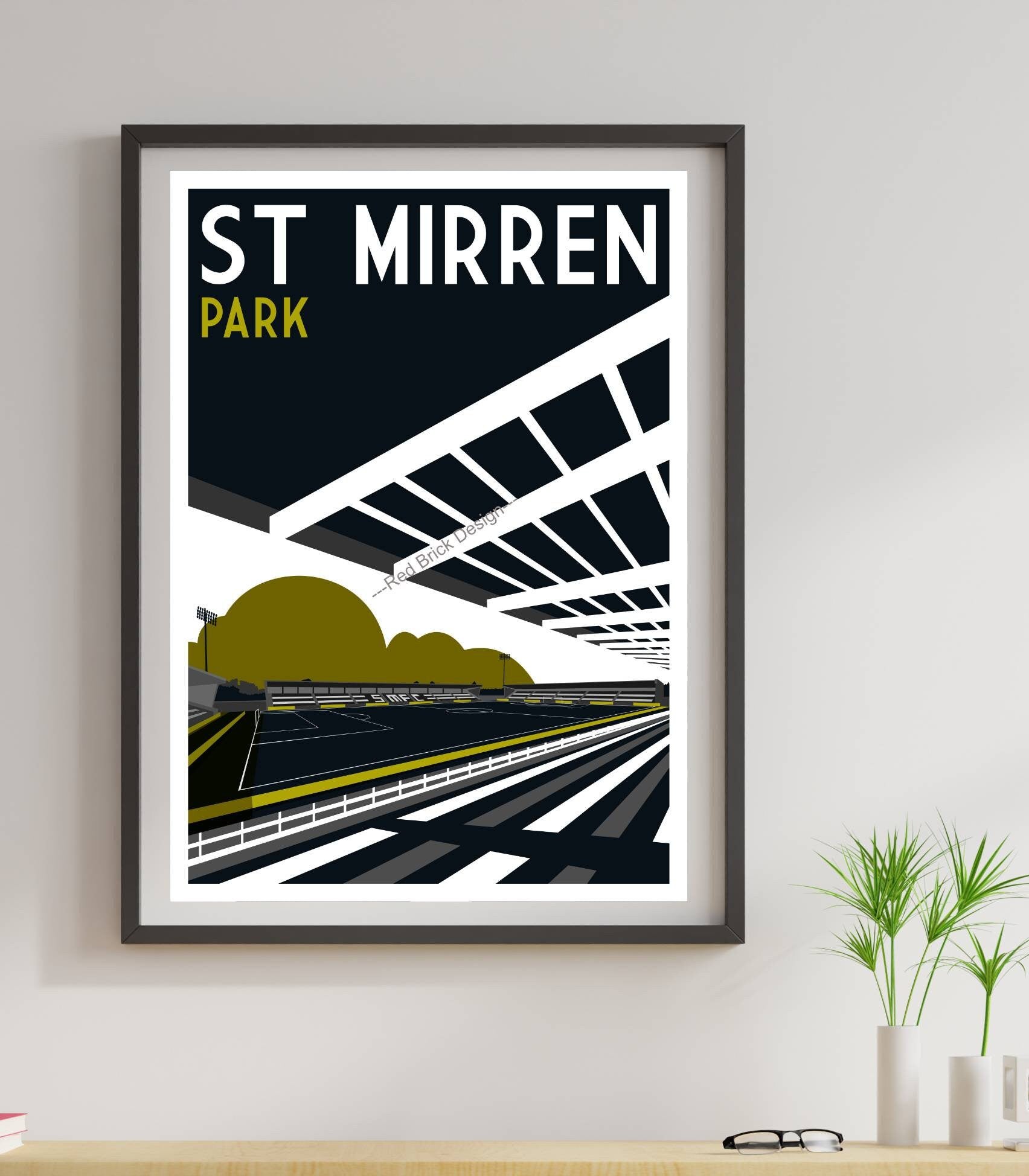 St Mirren Football Club stadium poster