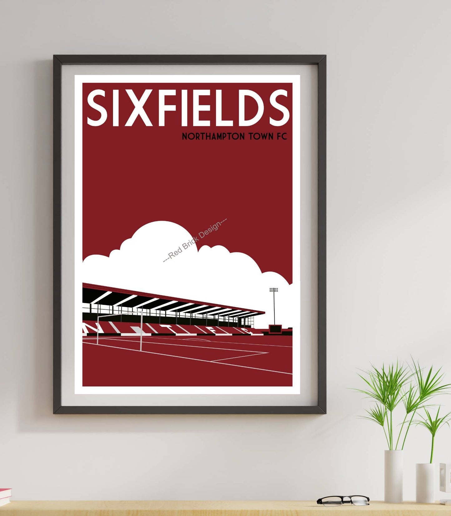 English Football Stadium Artwork