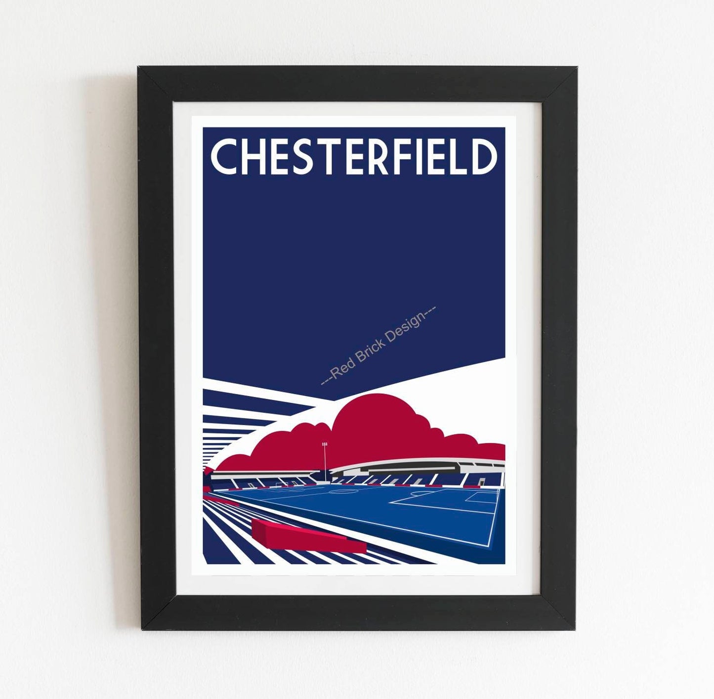 Football stadium art print of Technique Stadium - Chesterfield FC