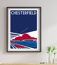 Minimalist design of Chesterfield FC's Technique Stadium