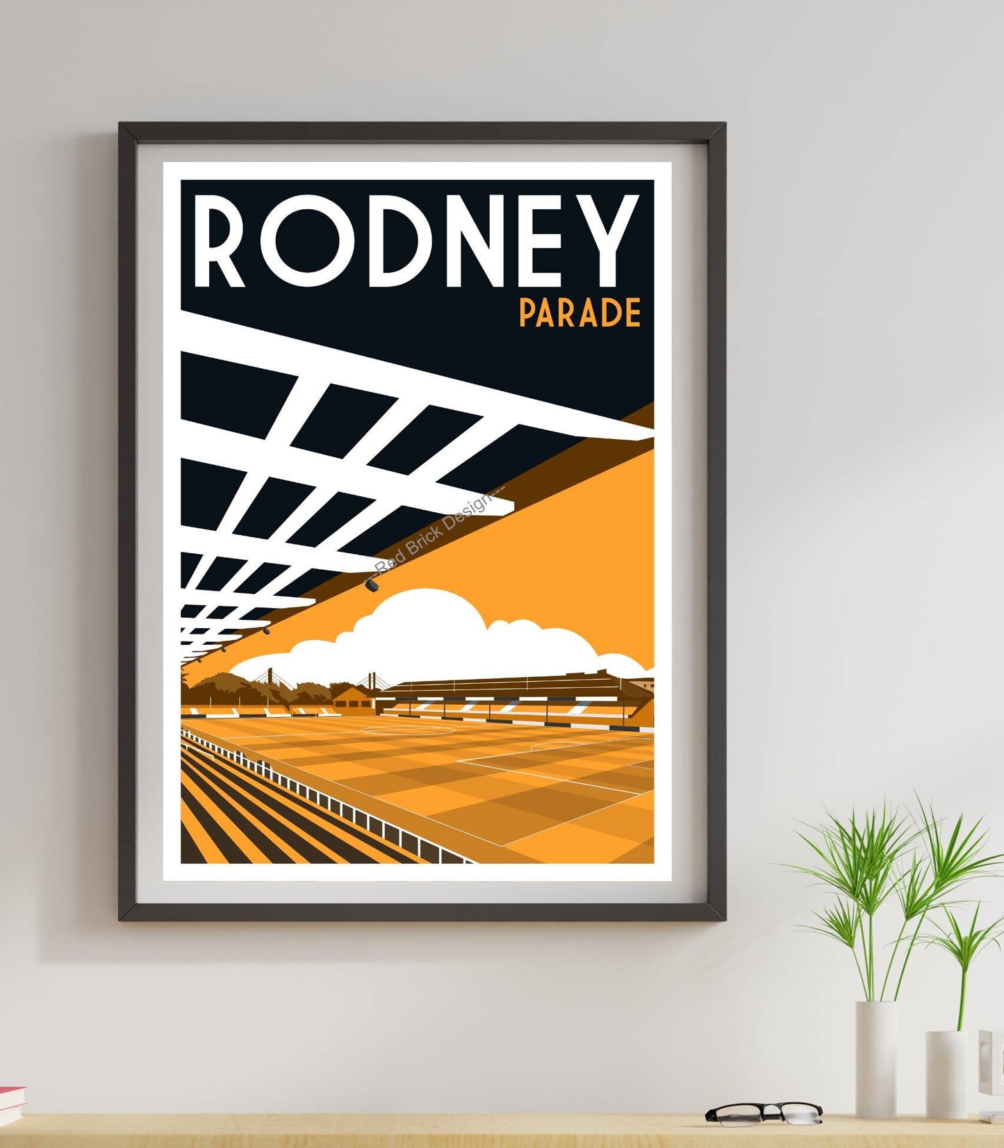 Retro Football Club Decor Print