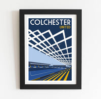 Colchester United FC Football Stadium Art Print Poster