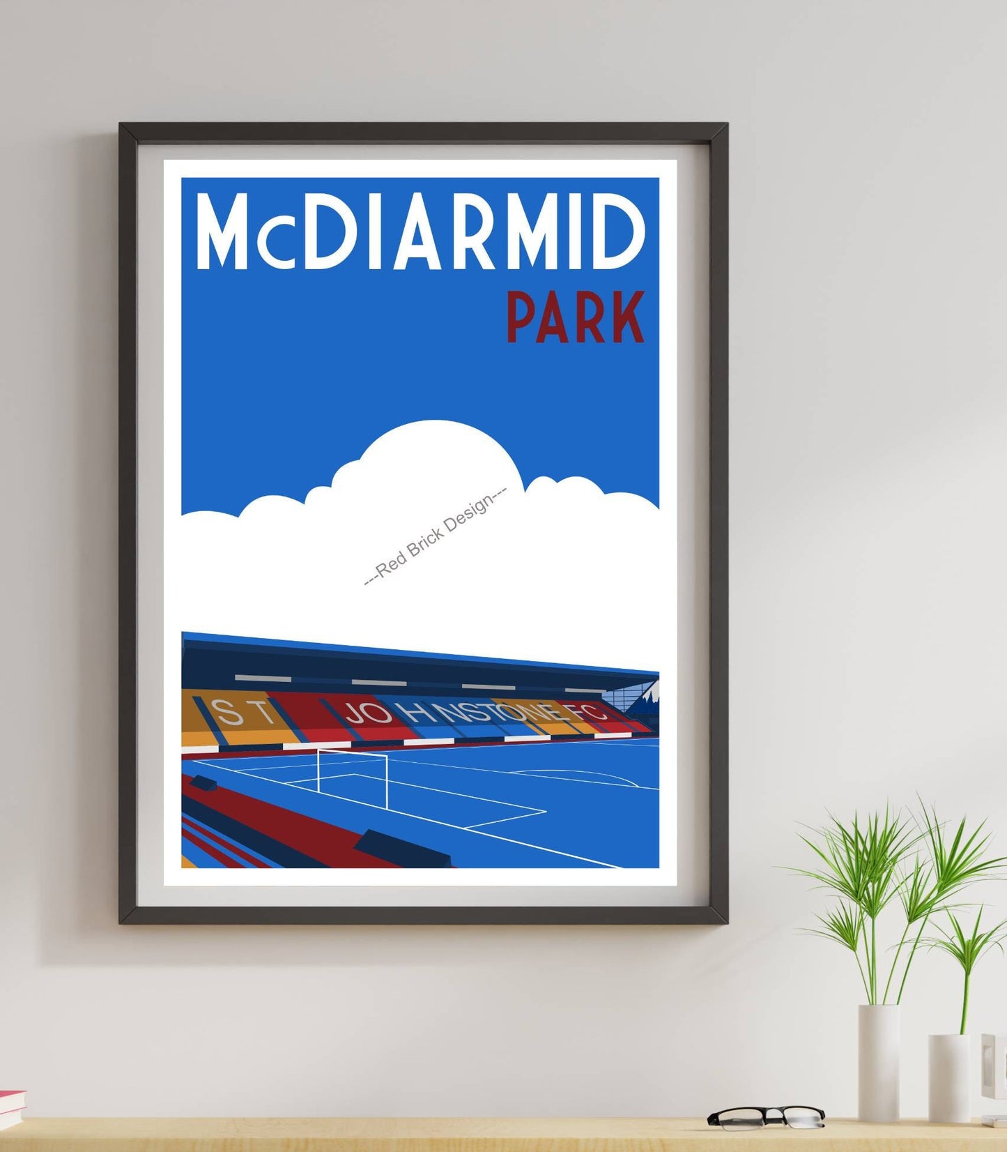 Retro Football Club Decor Print