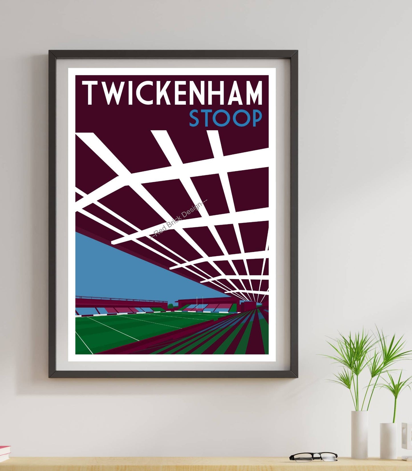 Twickenham Stoop Vintage Stadium Print