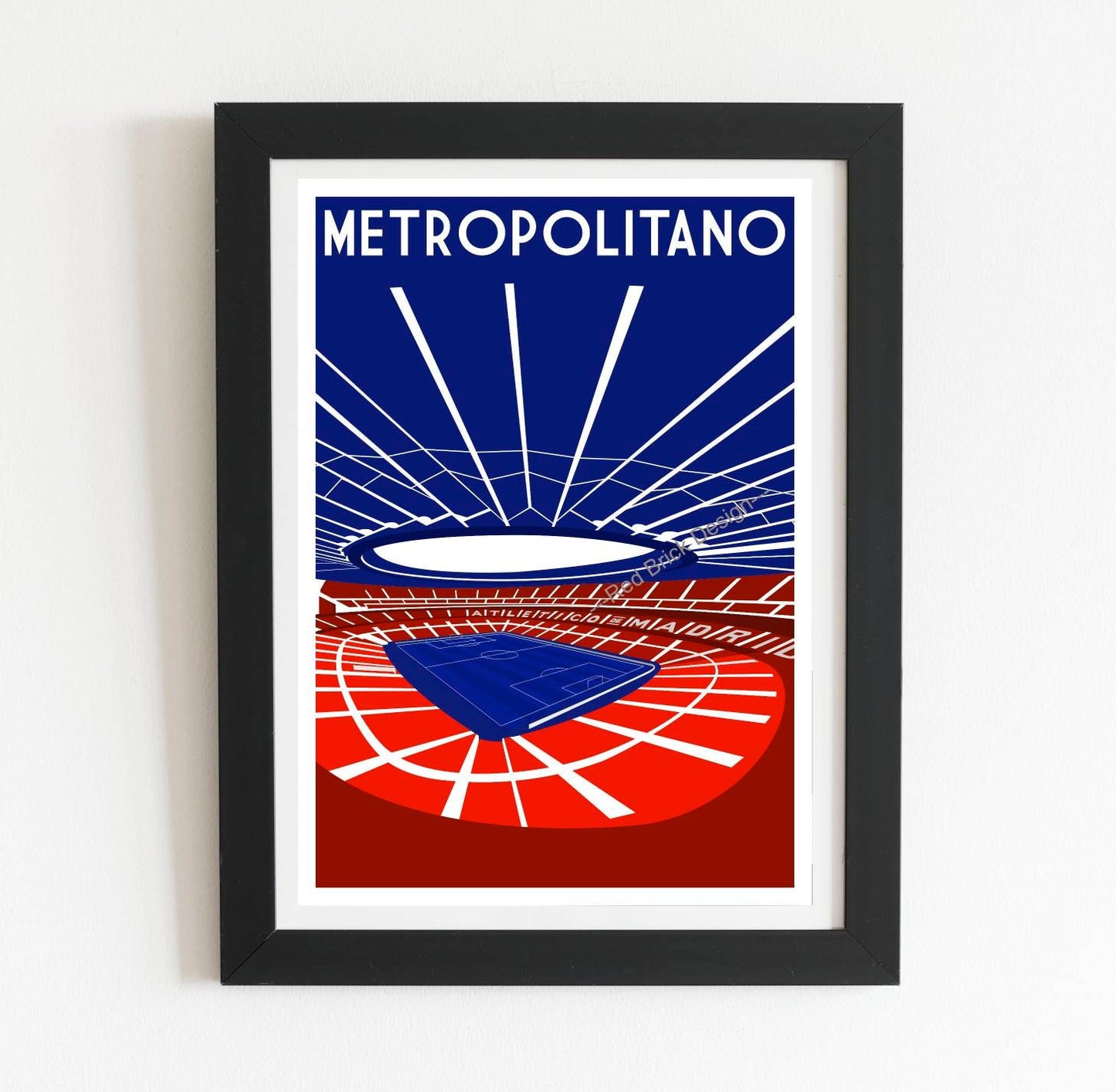 Retro Wanda Metropolitano Stadium Artwork