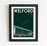 Leicester Tigers rugby retro art print poster
