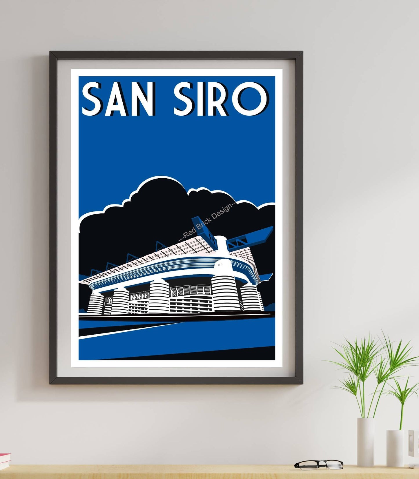 Minimalist San Siro Poster