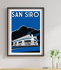 Minimalist San Siro Poster