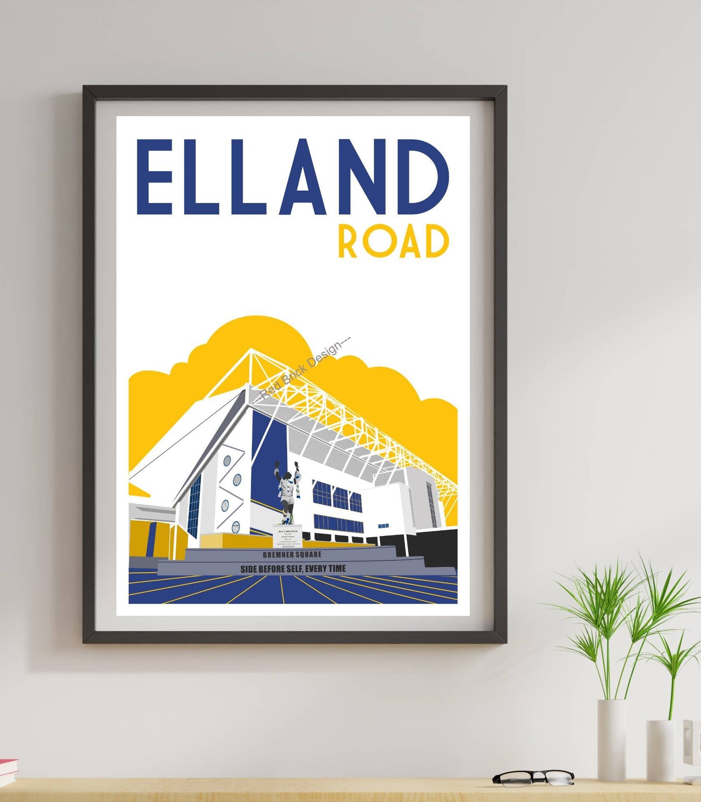 Vintage Elland Road Minimalist Poster