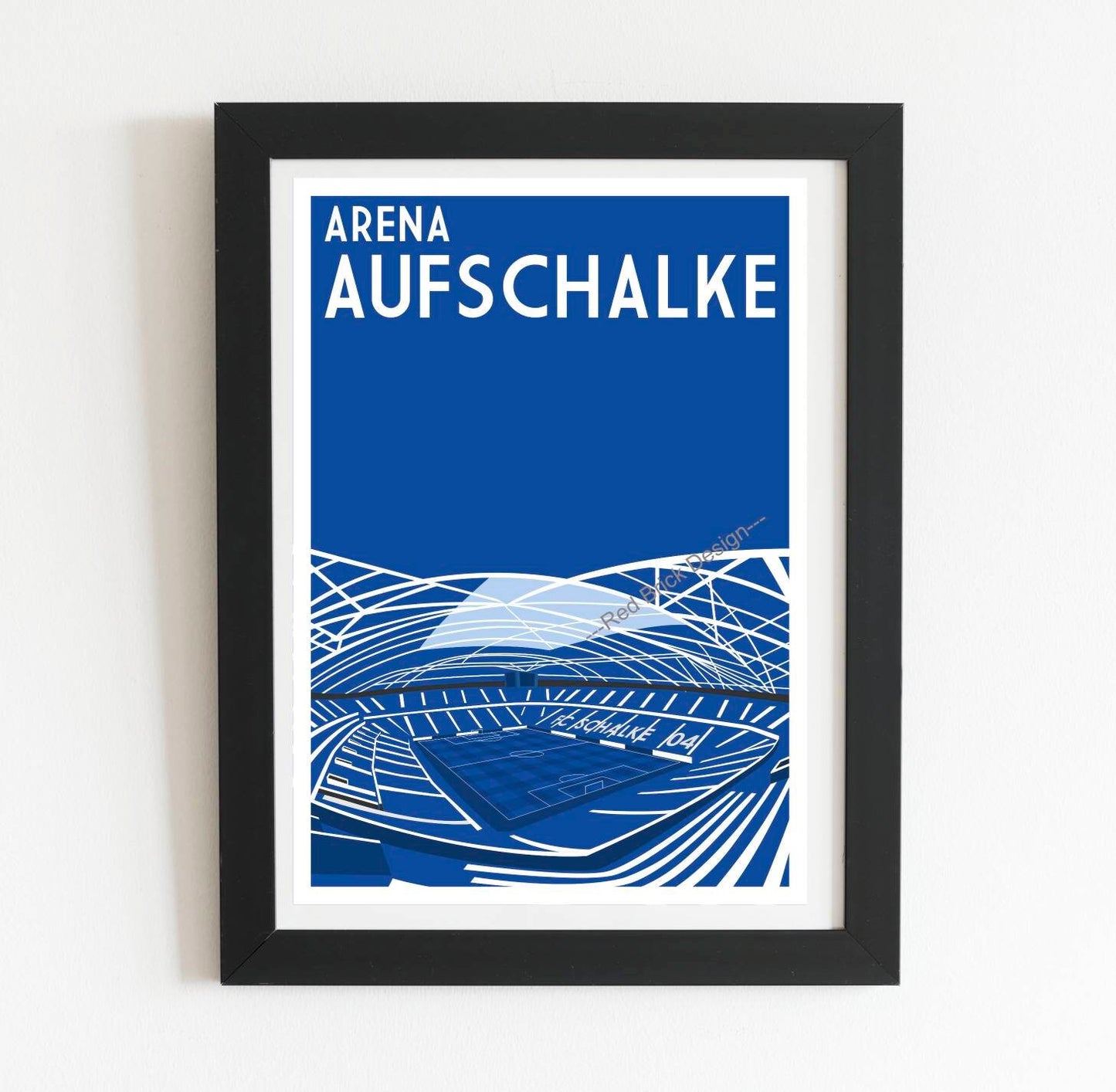 Arena AufSchalke FC Schalke 04 Football Stadium Art Print Poster