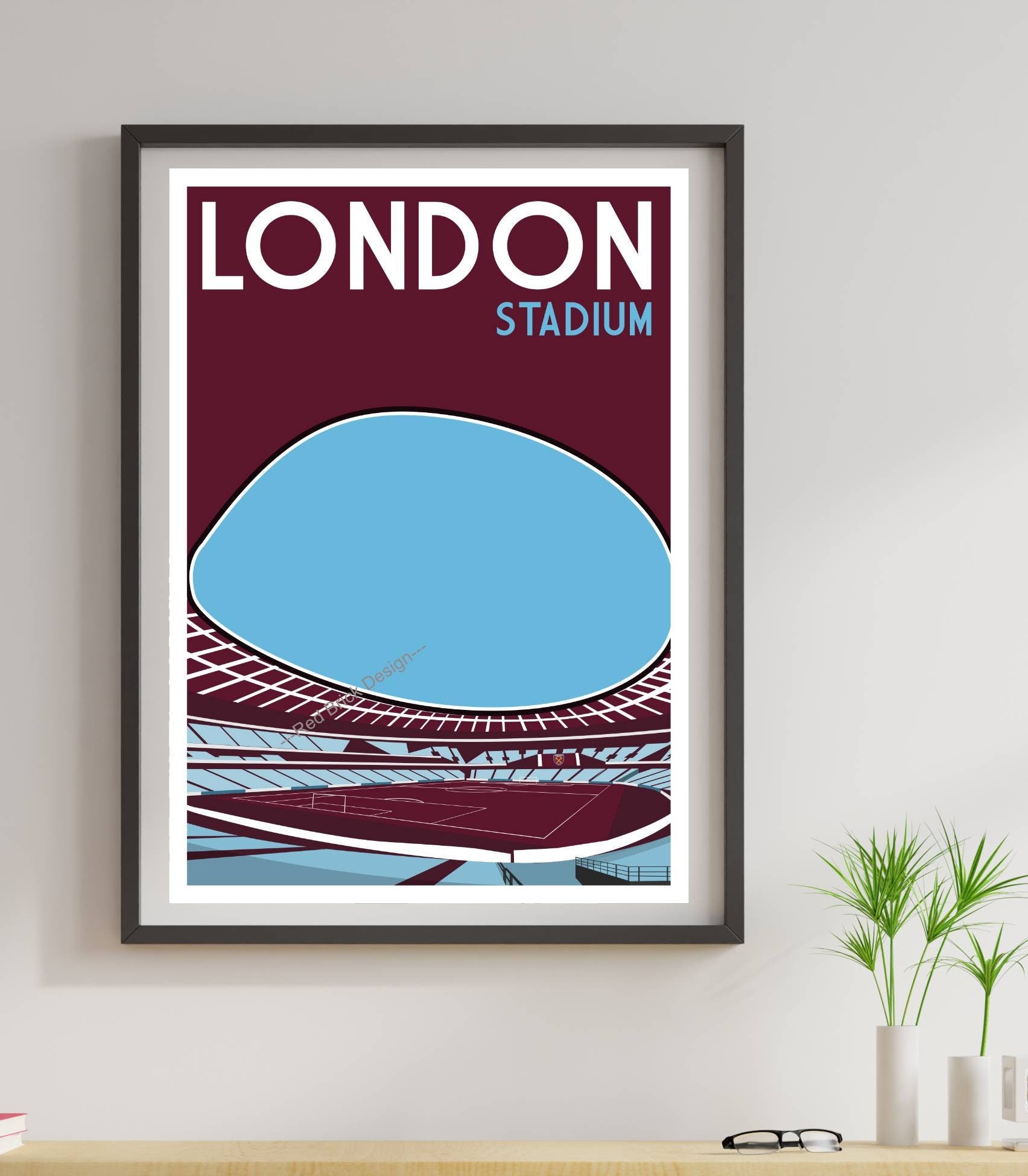 Vintage London Stadium Print