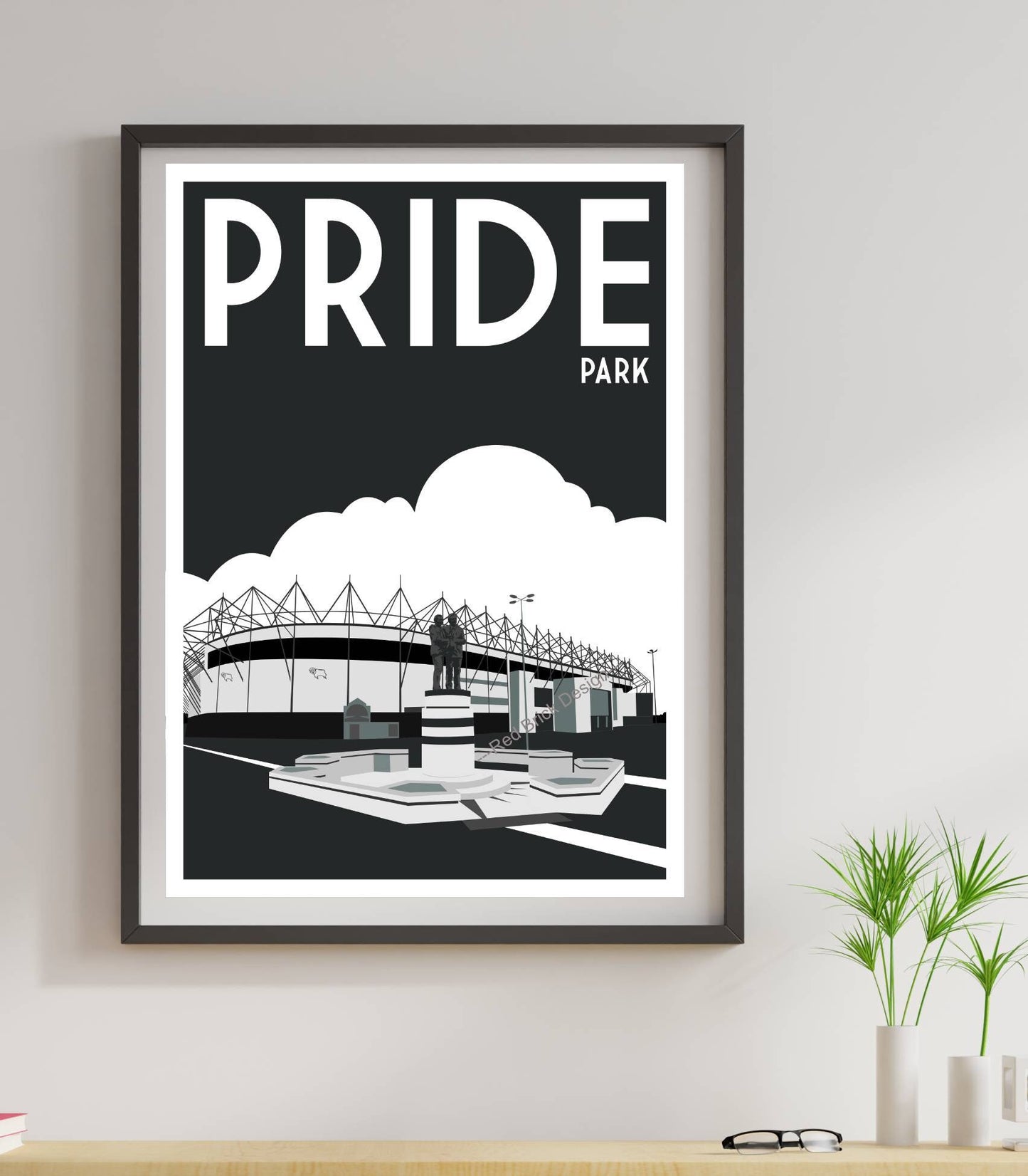 Pride Park Football Stadium Art Print