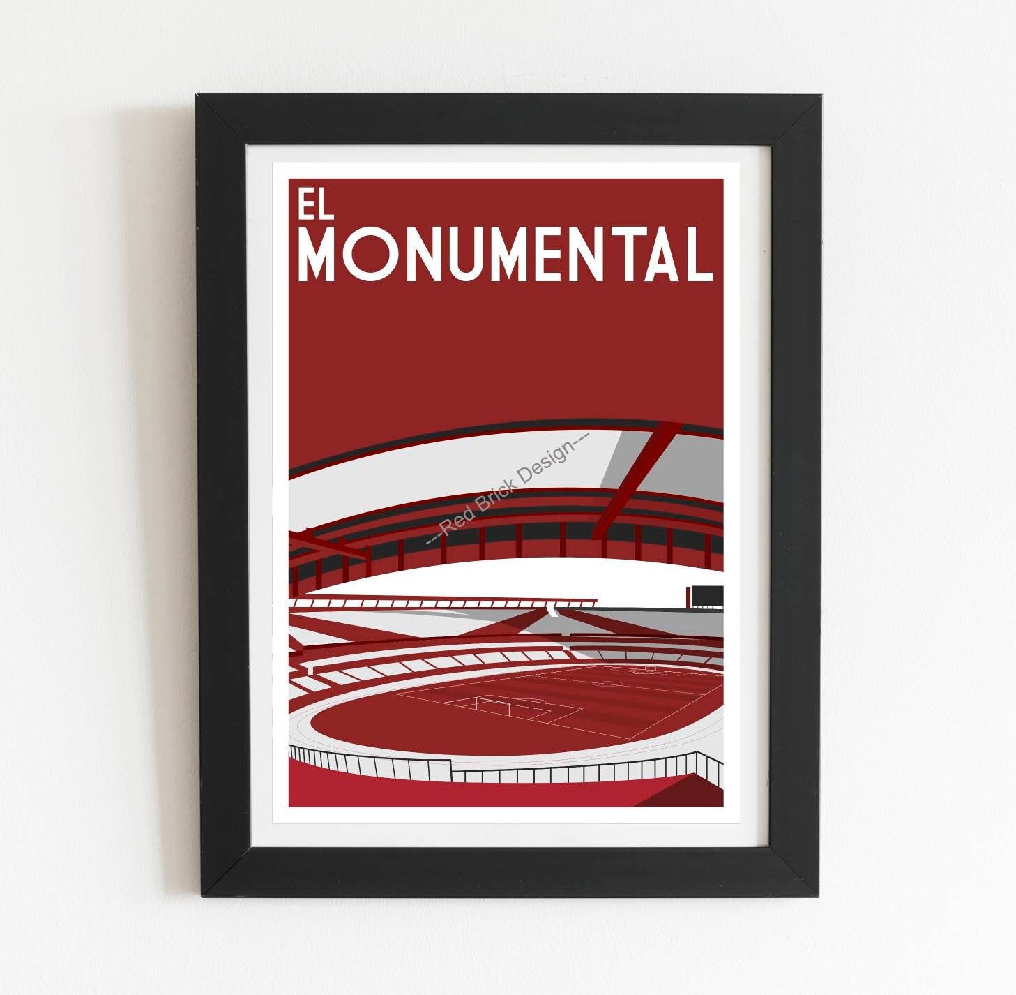 River Plate El Monumental Stadium Poster