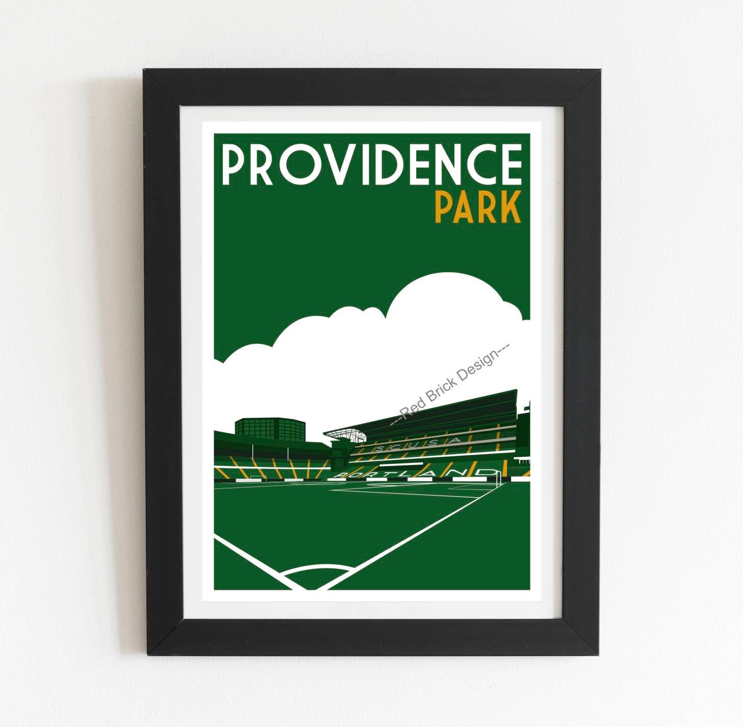 Portland Timbers Providence Park Retro Art Print