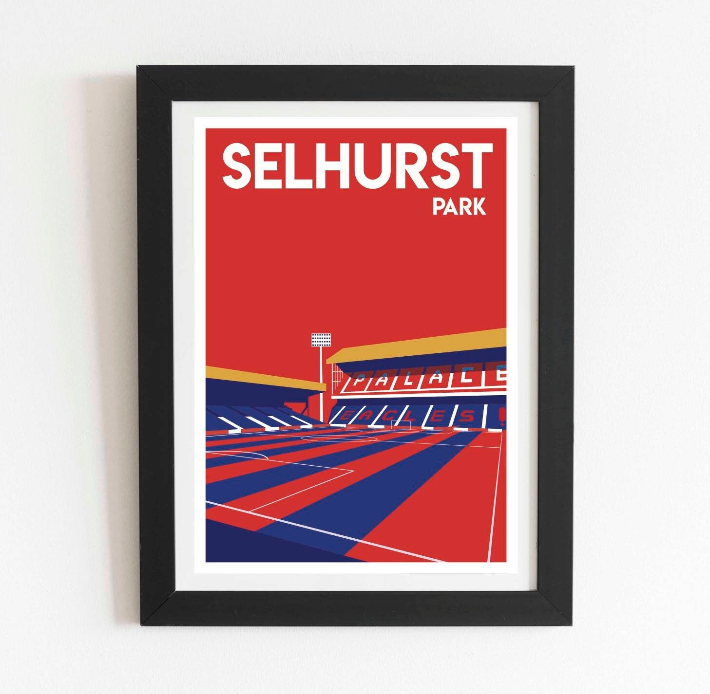 Retro Football Poster of London Stadium