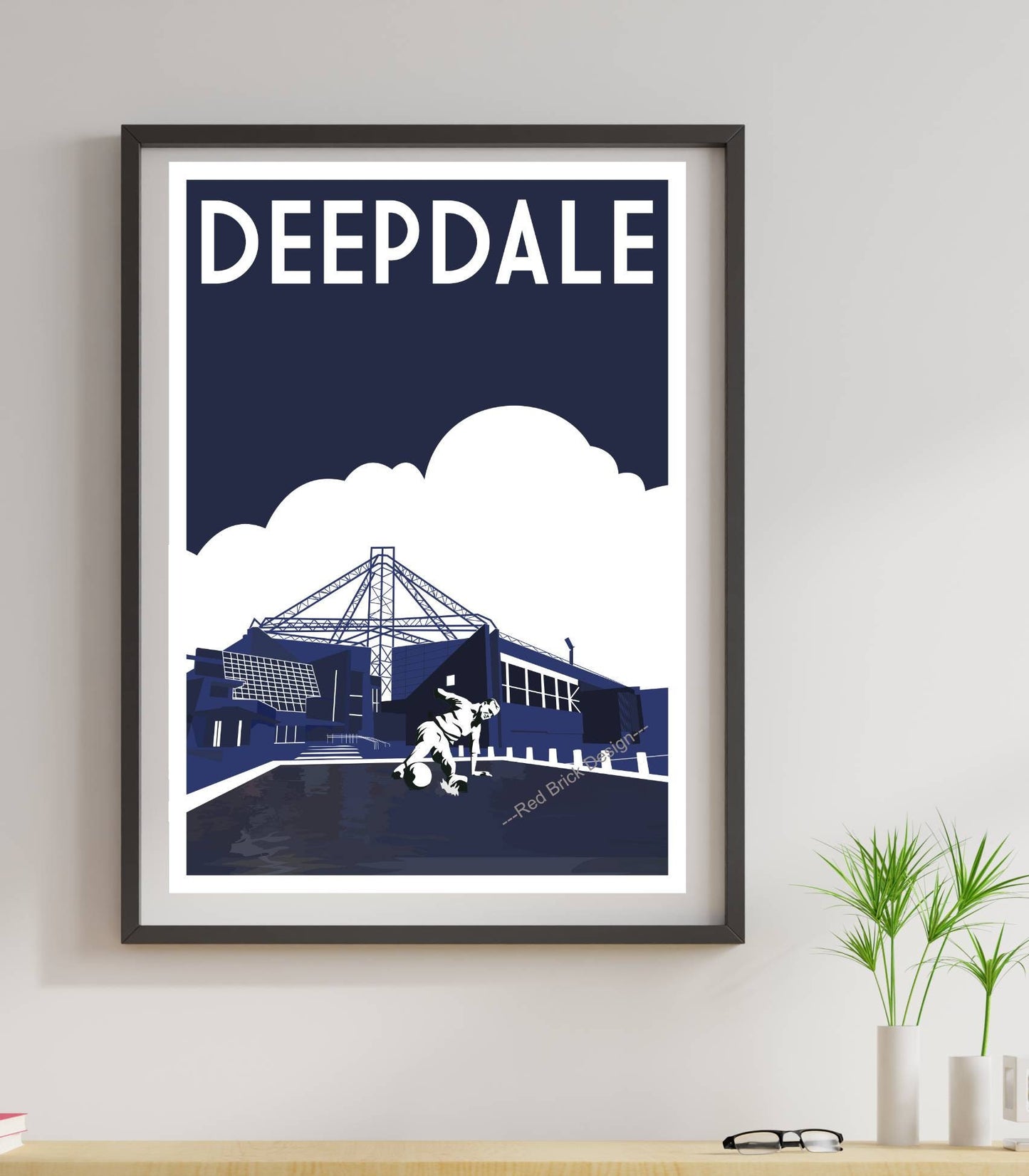 Retro Style Football Art Print