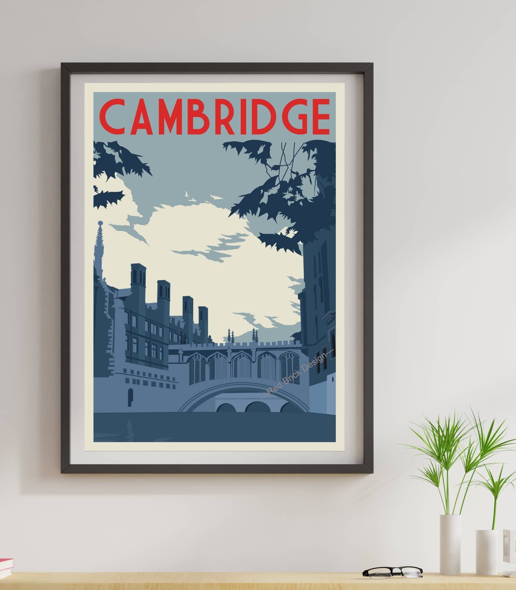 Nostalgic Cambridge University Poster