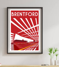 Retro football memorabilia artwork