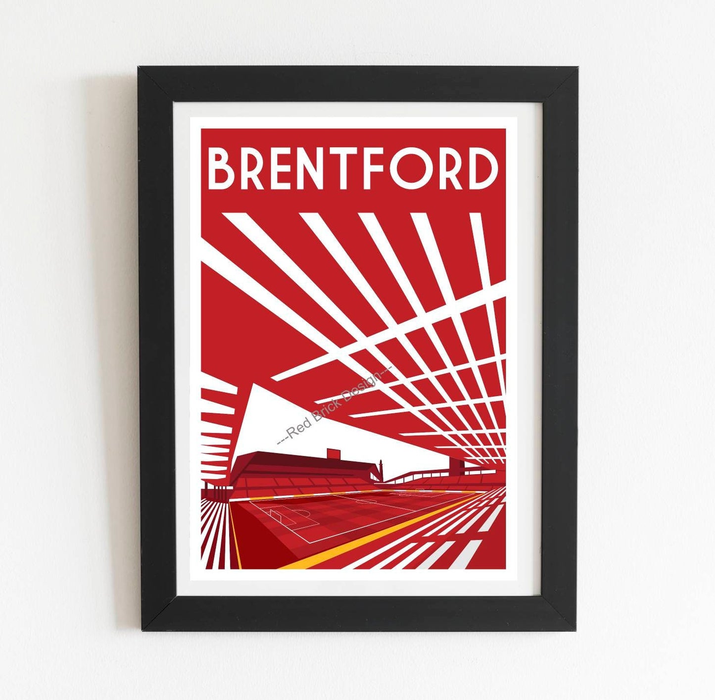 Brentford FC Community Stadium football stadium print