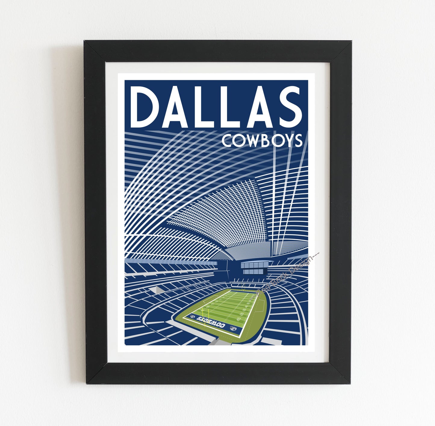 Dallas Cowboys Retro Poster