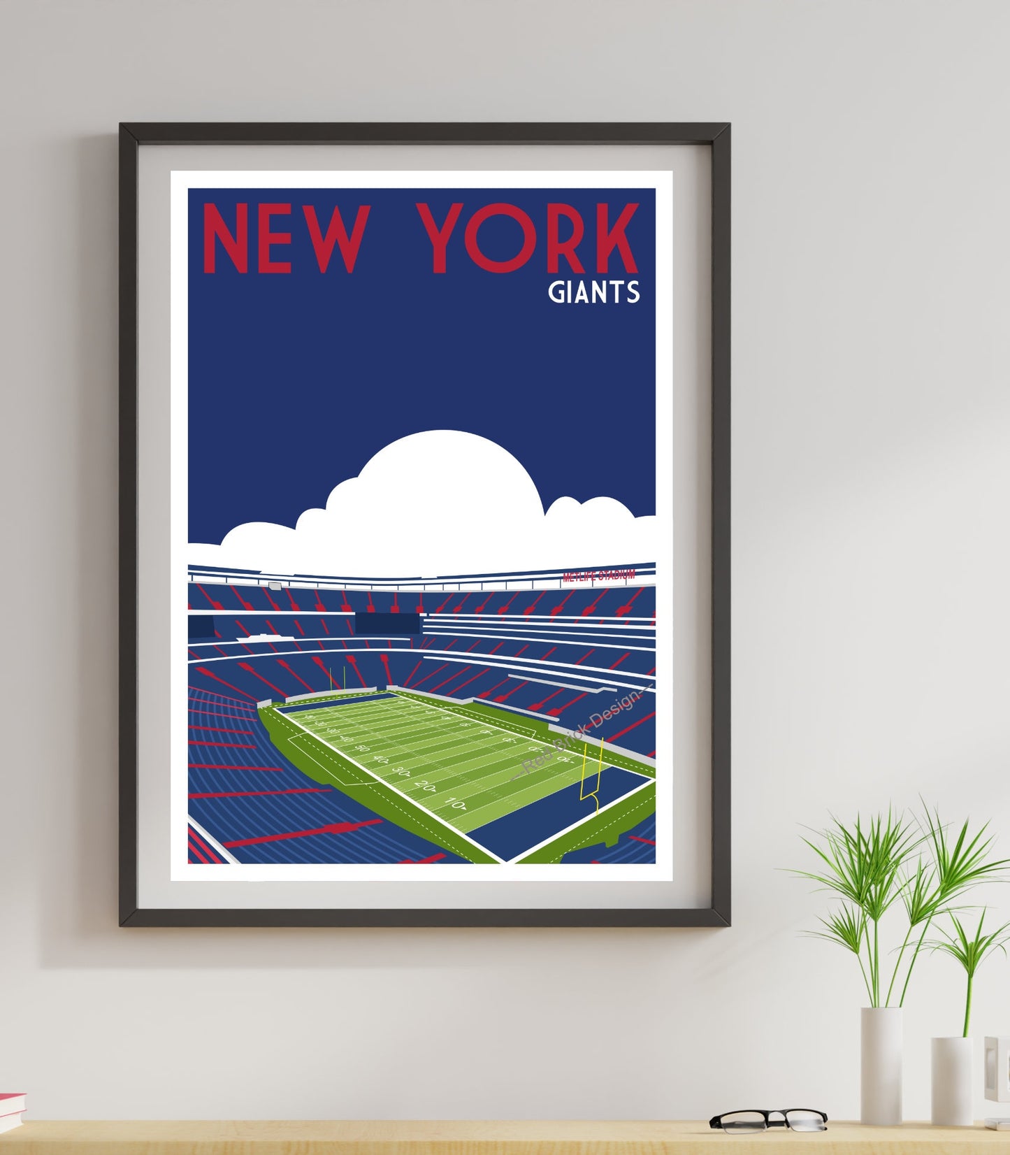 MetLife Stadium Vintage Art Print