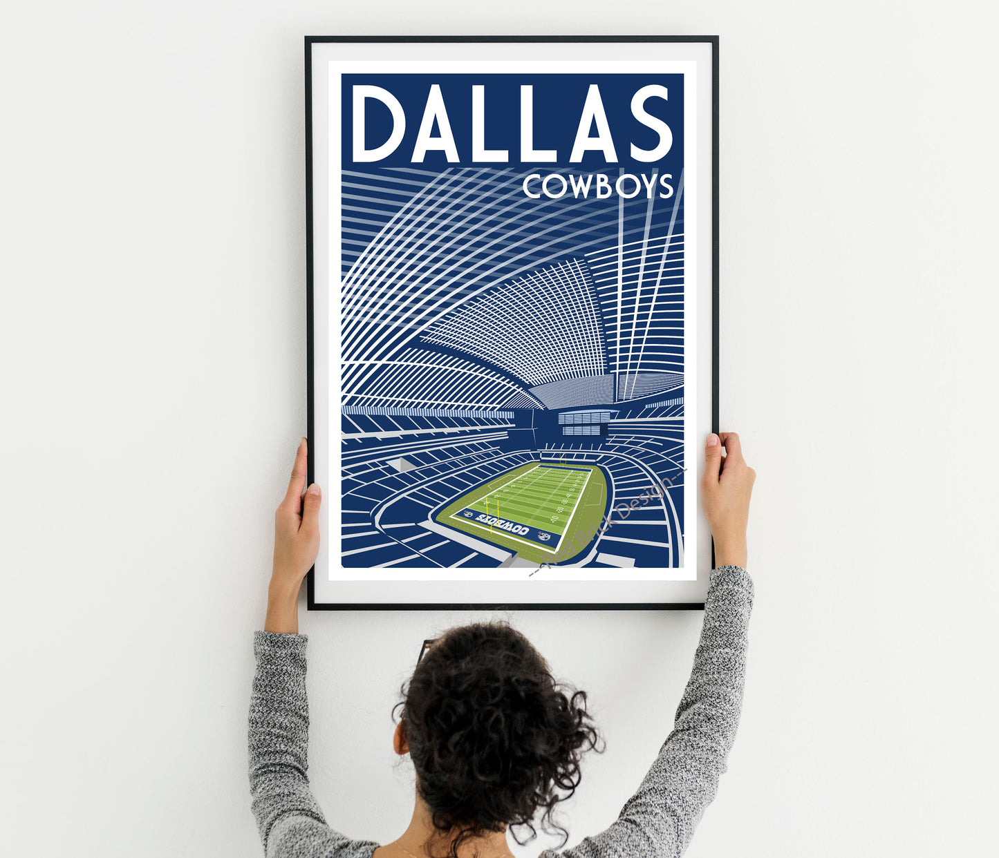 Retro Texas Football Decor